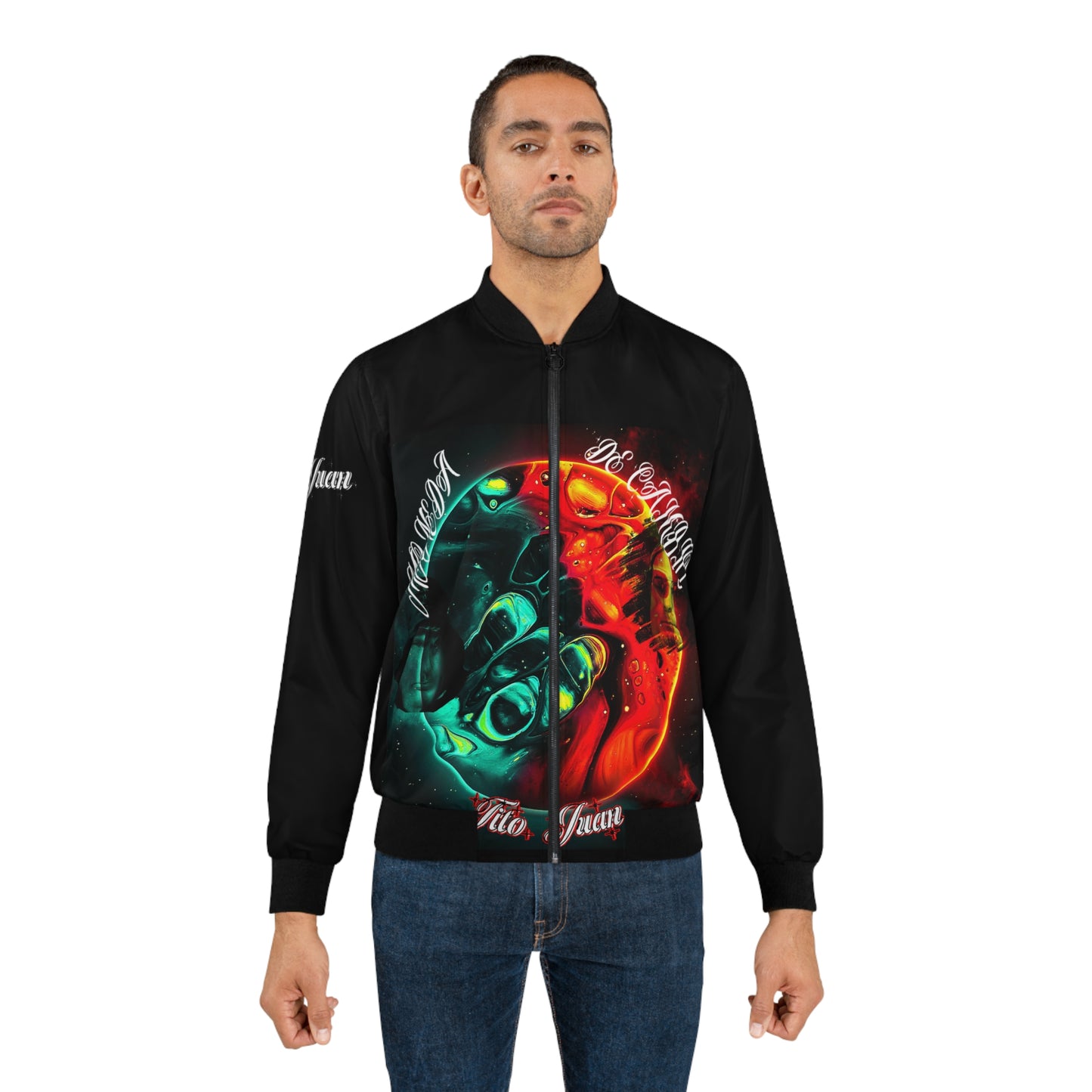 TitoJuan, Moneda de cambio, Men's Bomber Jacket (AOP)