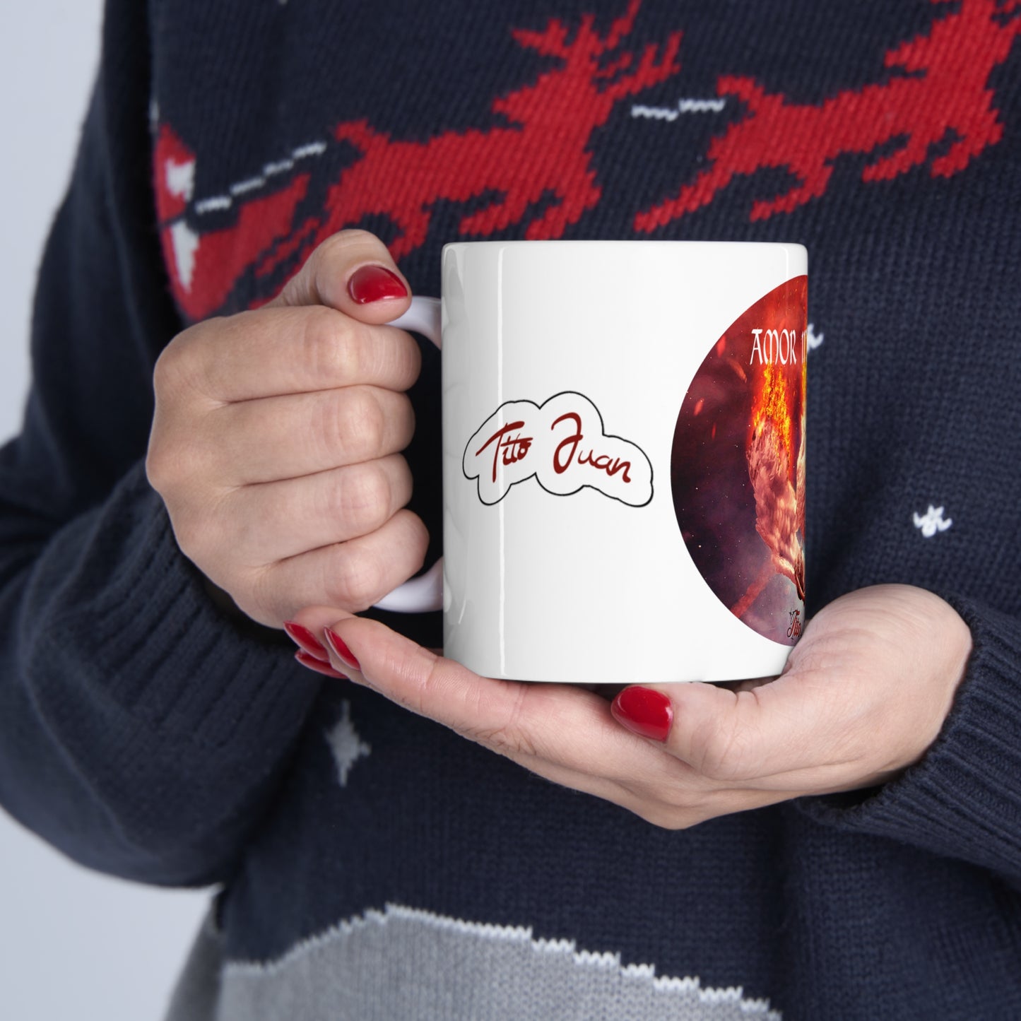 Amor infernal, de TitoJuan, Taza de Cerámica 11oz