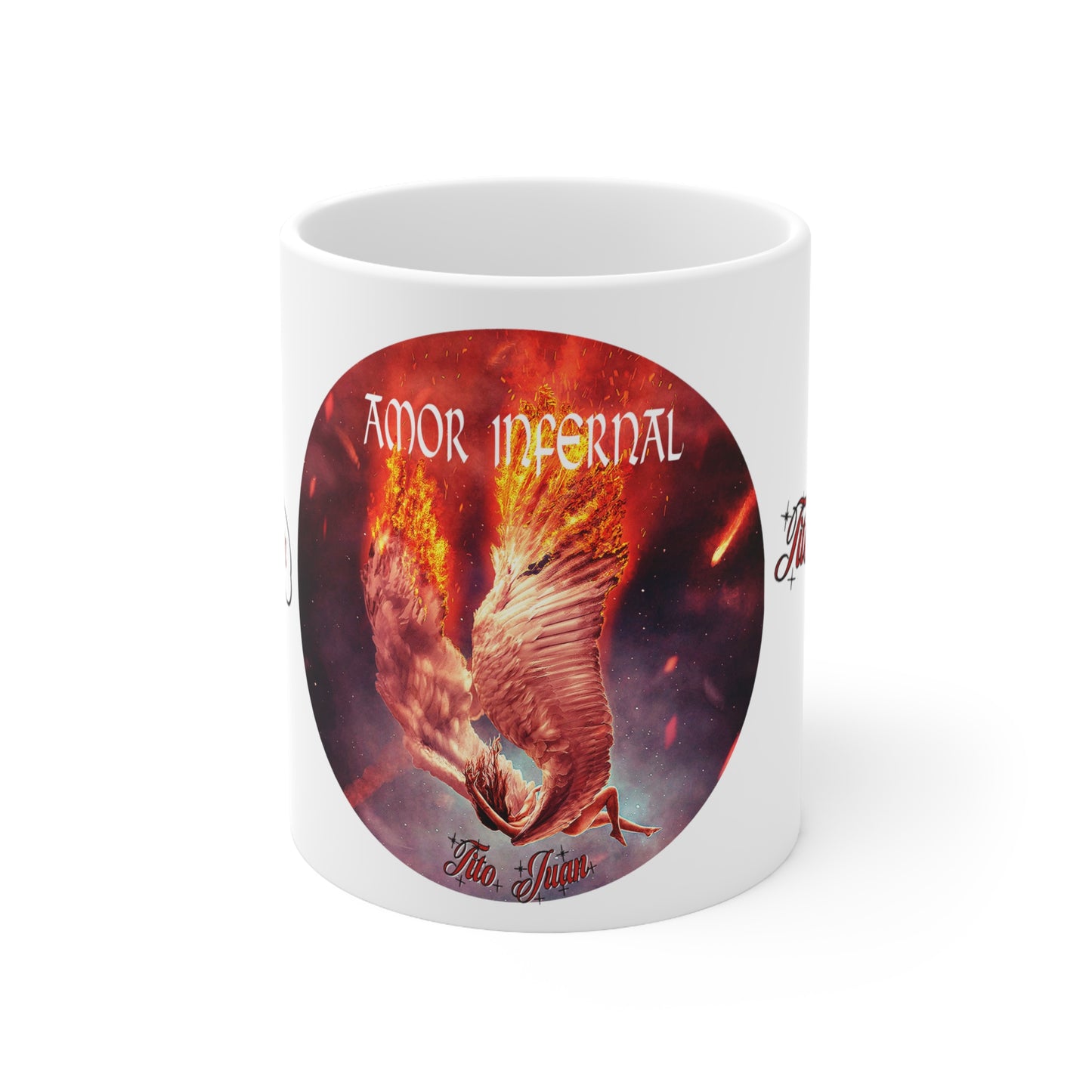 Amor infernal, de TitoJuan, Taza de Cerámica 11oz