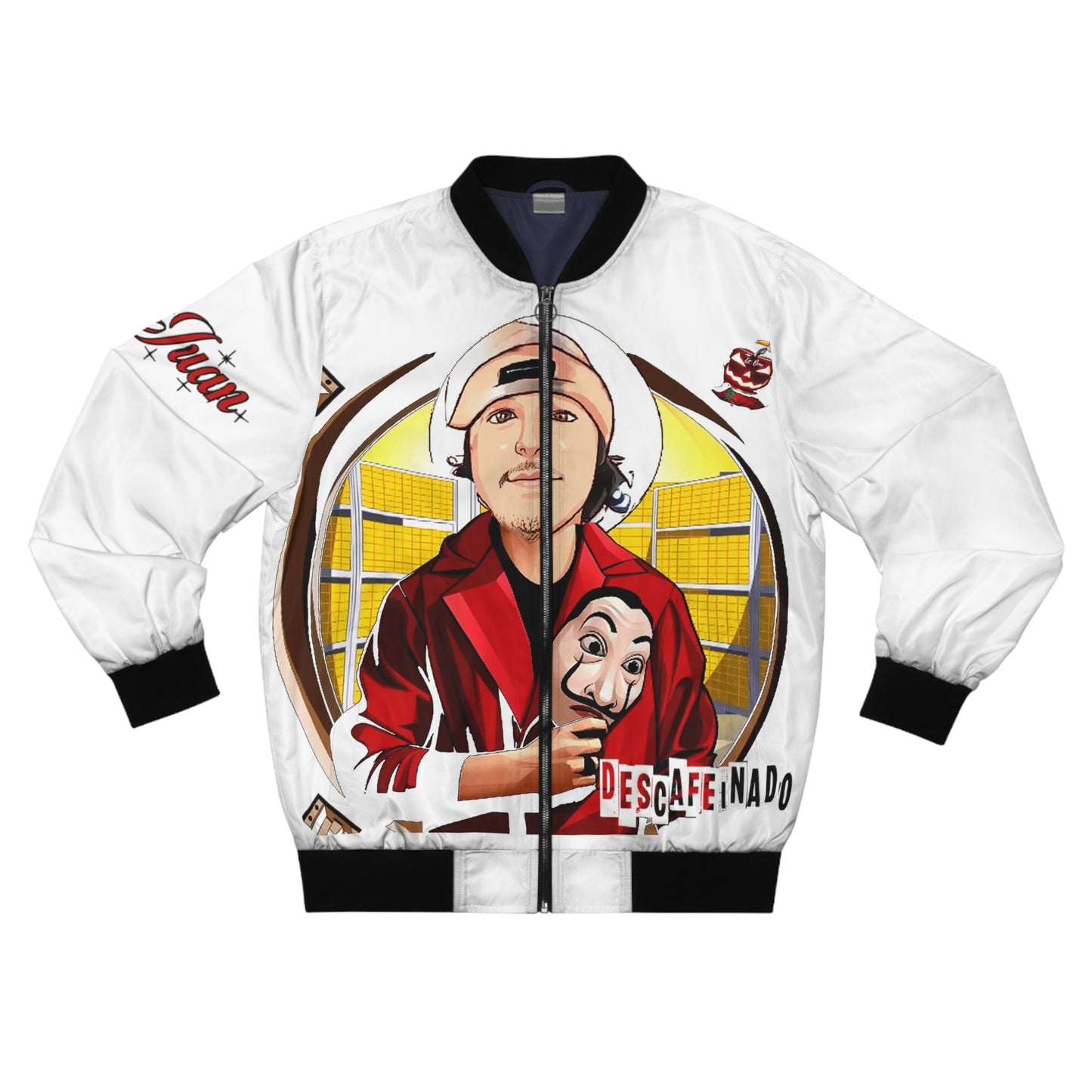TitoJuan, Descafeinado, Men's Bomber Jacket (AOP)