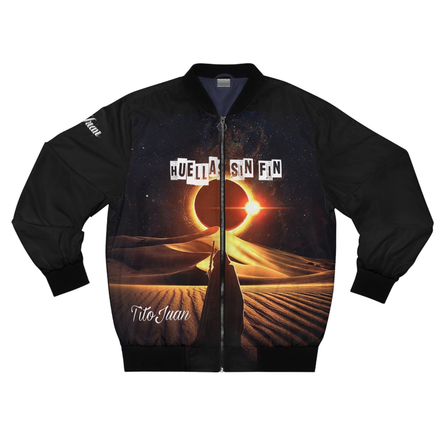 TitoJuan, Huellas sin fin, Men's Bomber Jacket (AOP) 