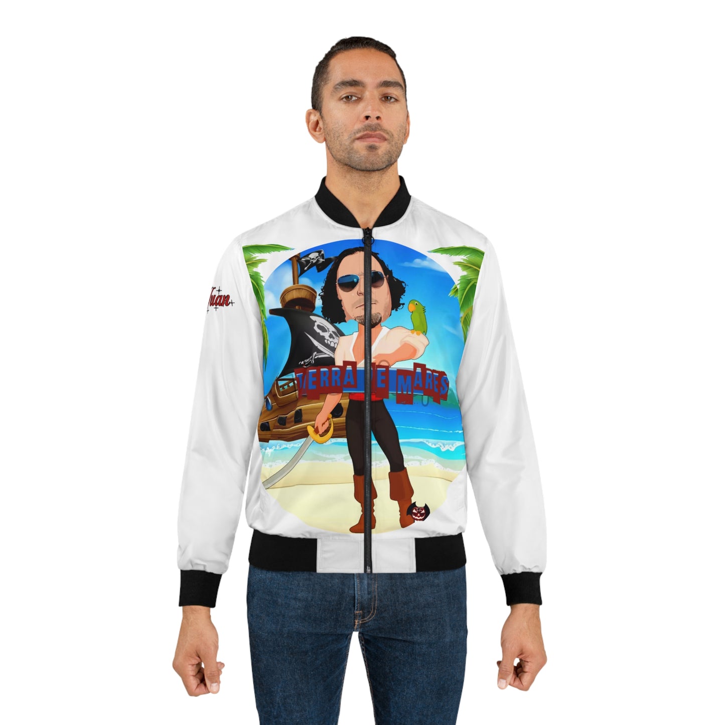 TitoJuan, Tierra de mares, Men's Bomber Jacket (AOP) 