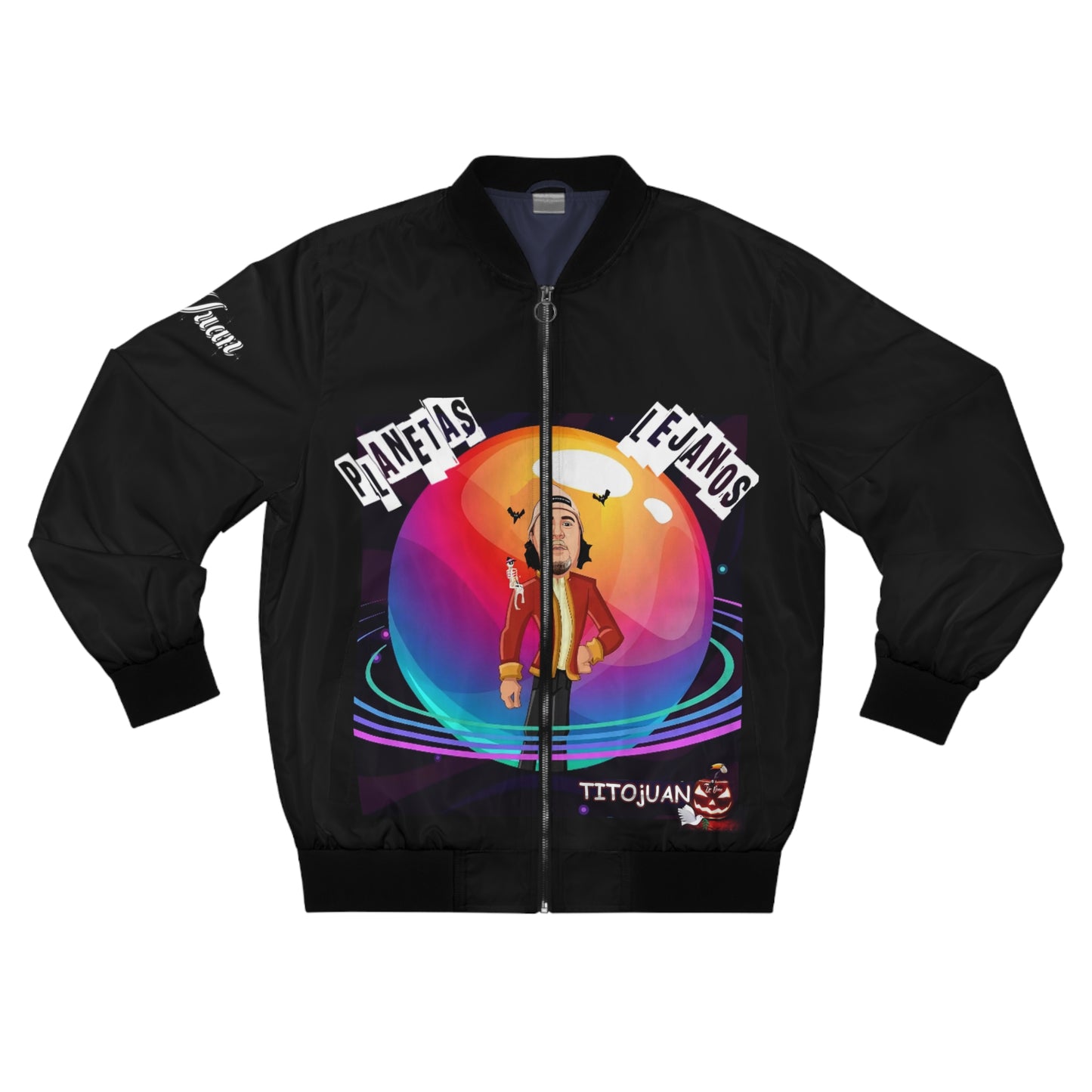 TitoJuan, Planetas Lejanos, Men's Bomber Jacket (AOP) 