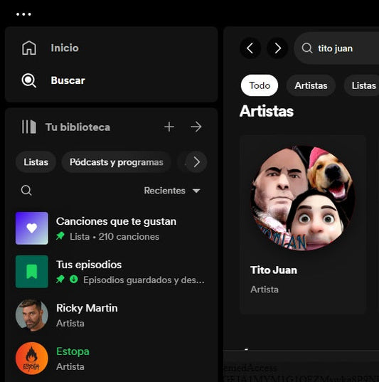 TitoJuan en Spotify.